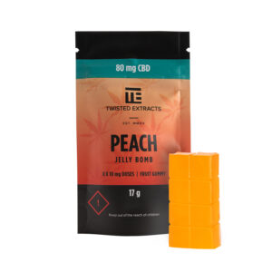 Jelly Bomb 80mg CBD - Peach